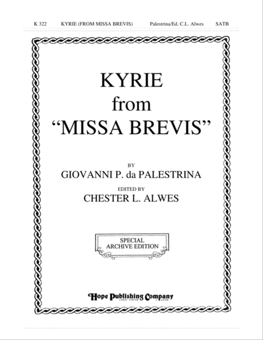 Kyrie from "Missa Brevis"