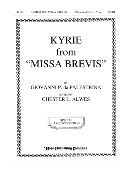 Kyrie from "Missa Brevis"
