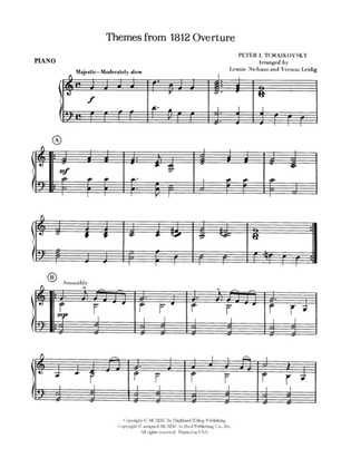 Themes from the 1812 Overture: Piano Accompaniment