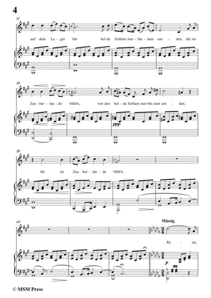 Schubert-Ellen's erster Gesang I,Op.52 No.1,in D flat Major,for Voice&Piano image number null