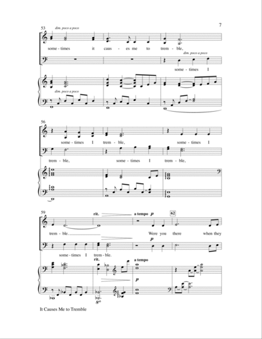 It Causes Me To Tremble (Were You There) 4-Part scores gallery preview page 7