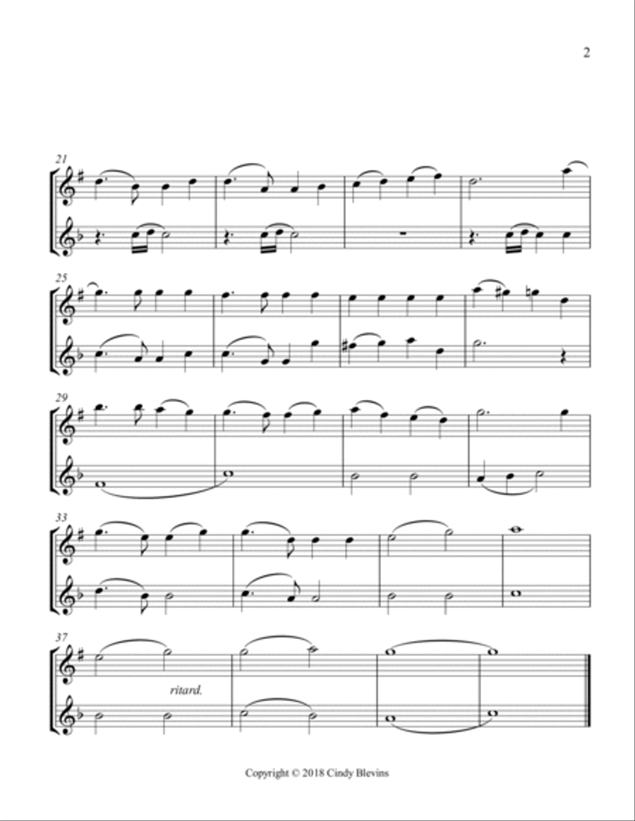 America, the Beautiful, Clarinet and Violin Clarinet scores gallery preview page 3