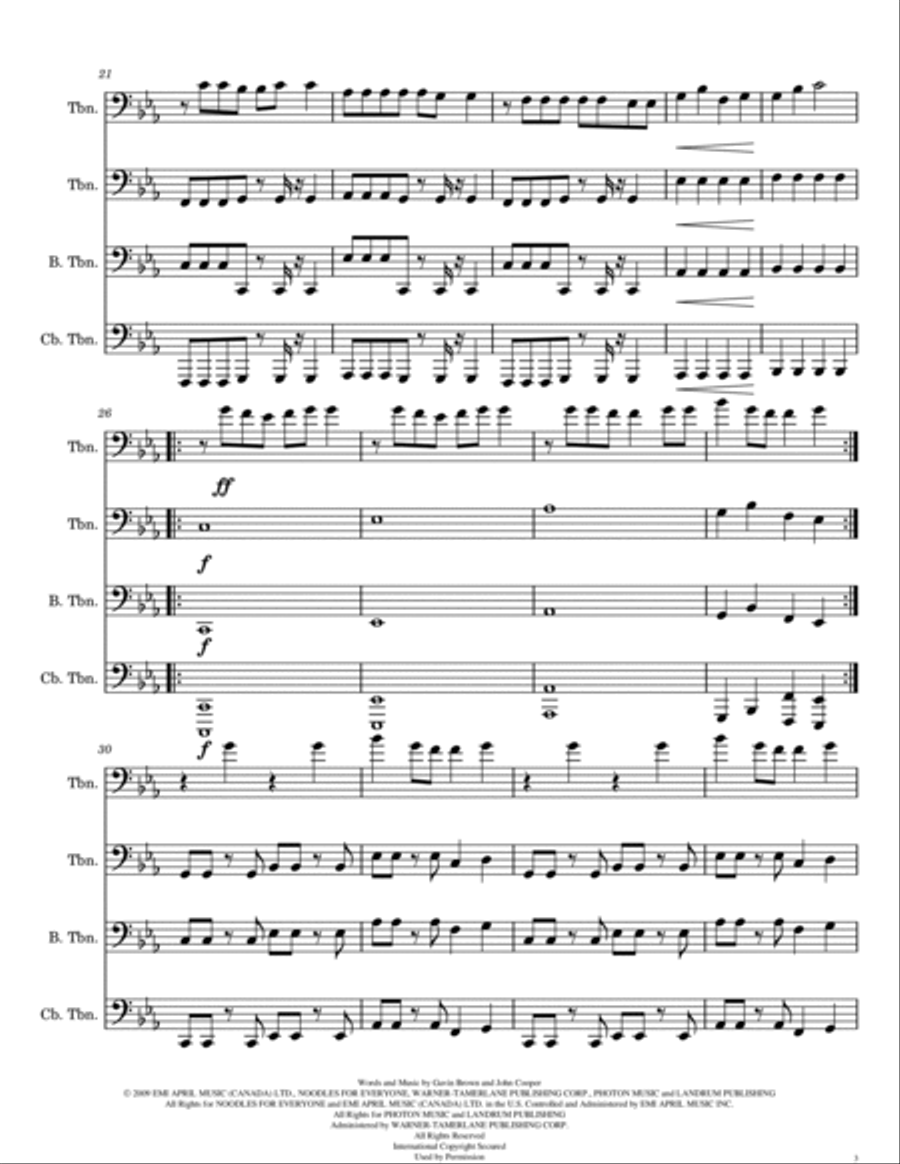 Monster Monster Trombone scores gallery preview page 3