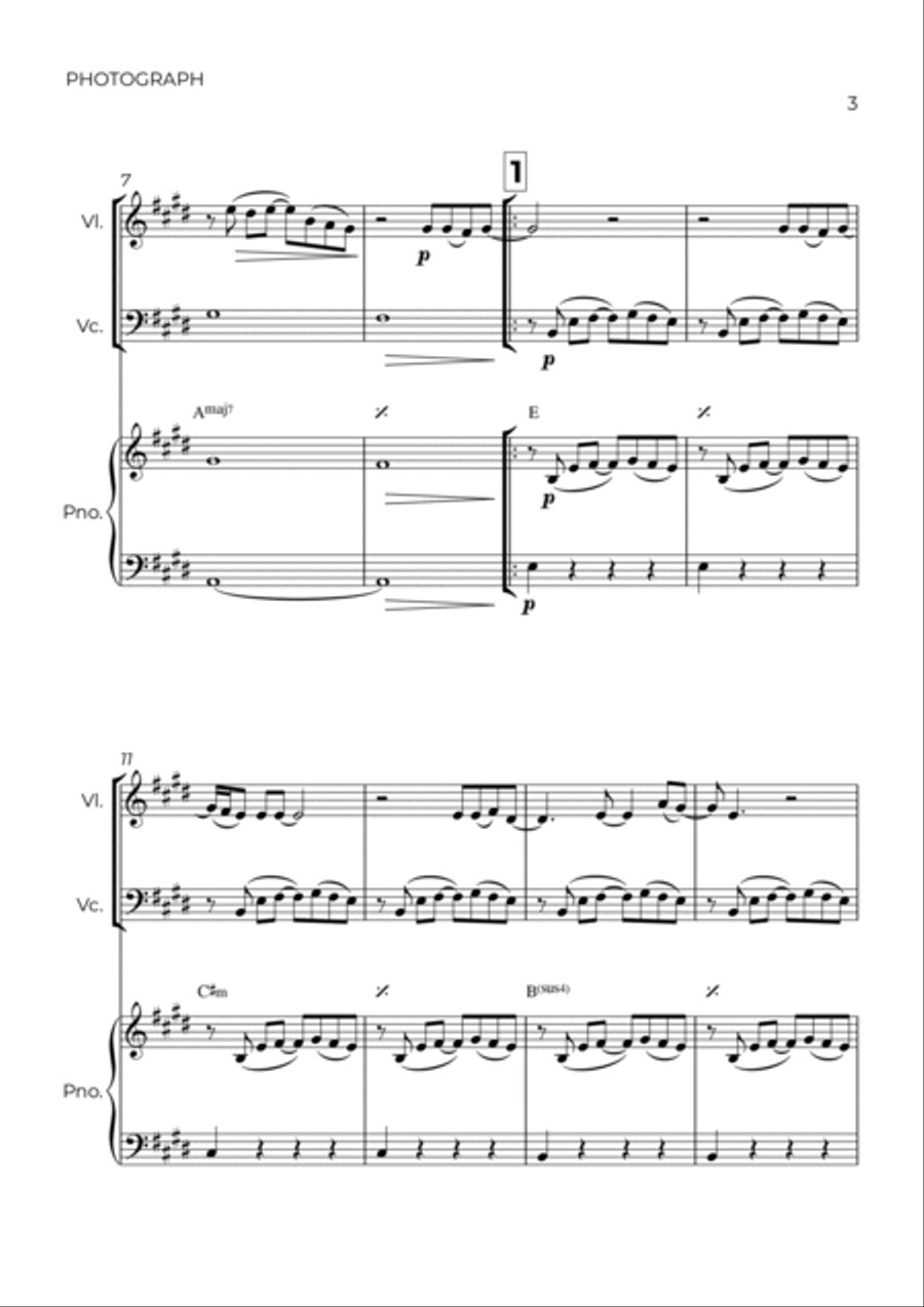 Photograph Photograph Piano Trio scores gallery preview page 3