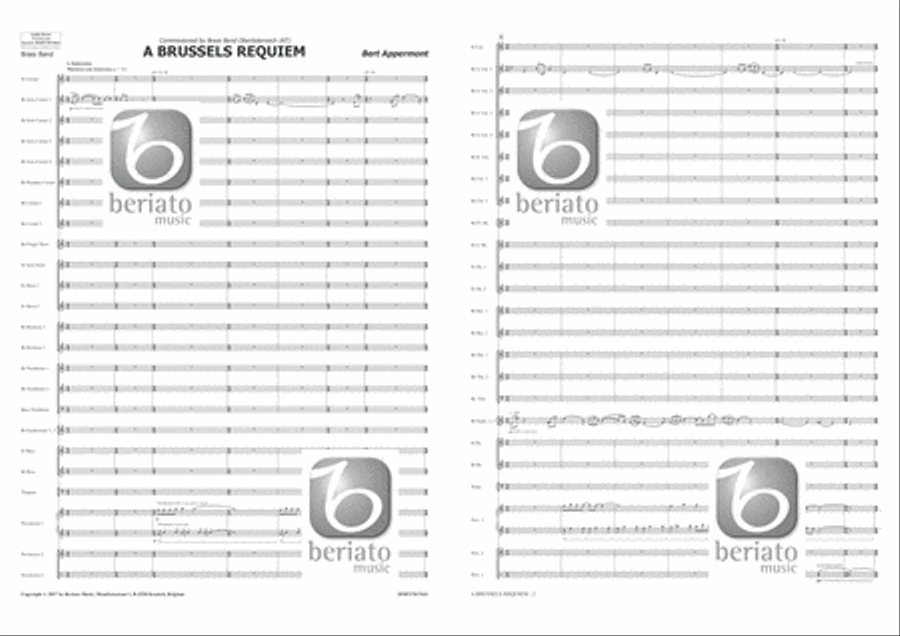 A Brussels Requiem Brass Band scores gallery preview page 2
