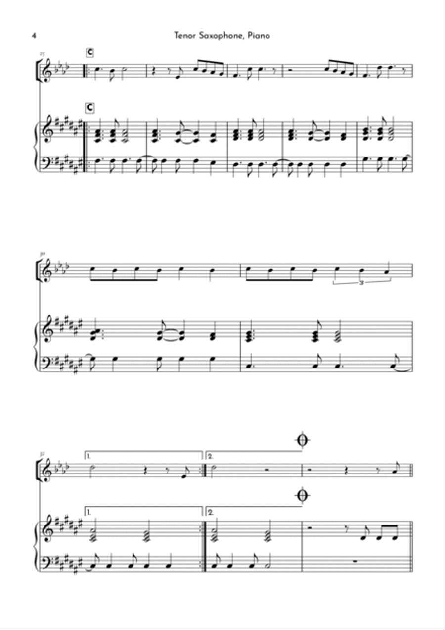 305 305 Tenor Saxophone scores gallery preview page 4