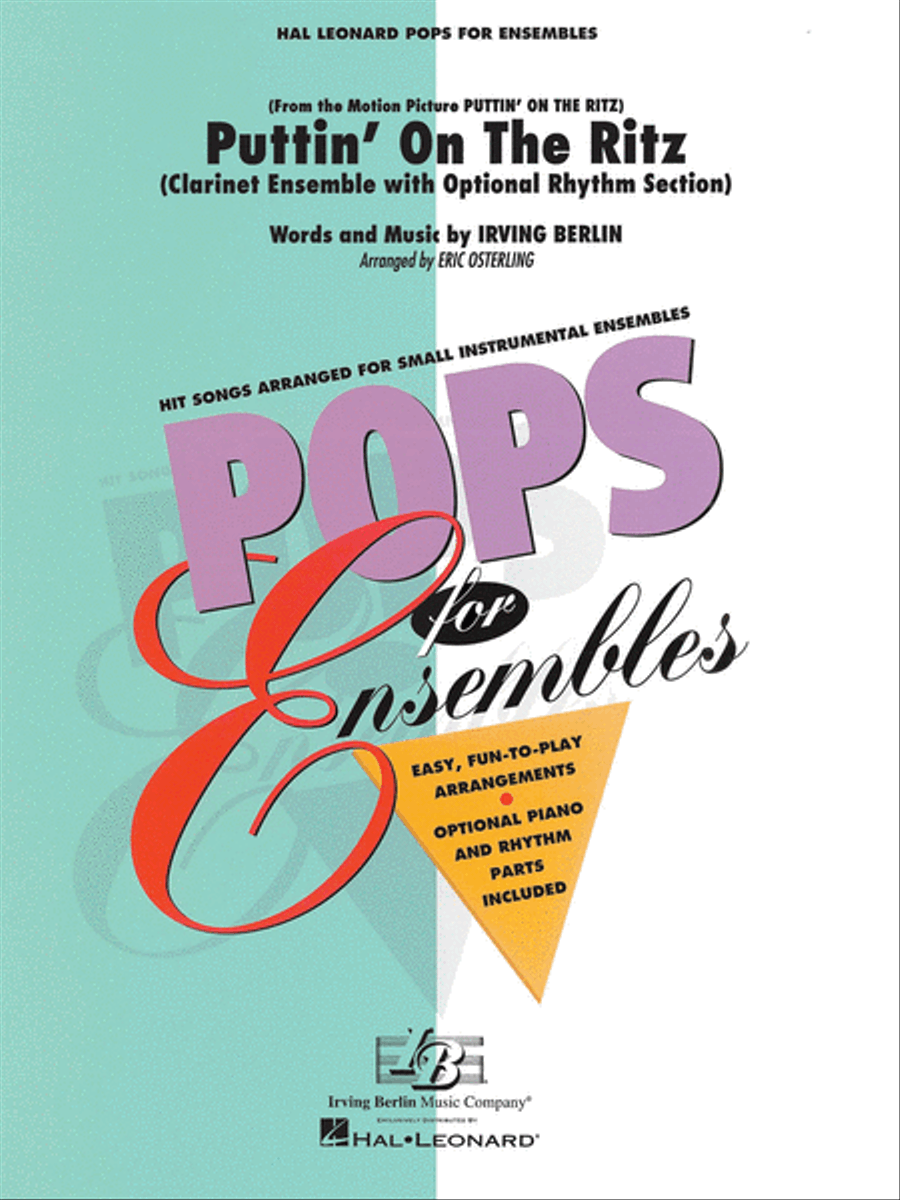 Puttin' on the Ritz Clarinet scores gallery preview page 1