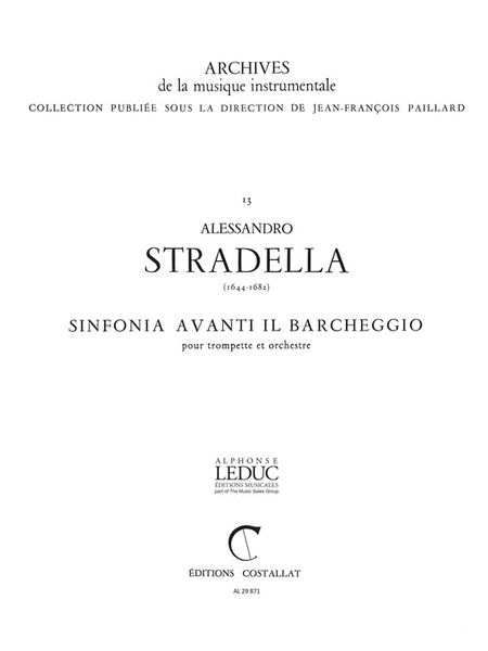 Symphonia Avanti Il Barcheggio (trumpet & Orchestra)