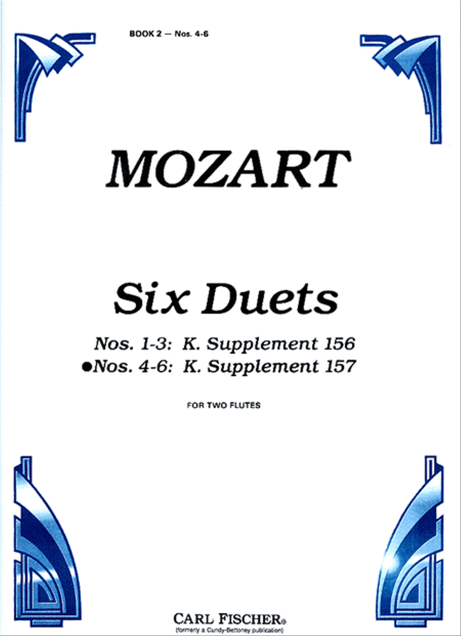 Six Duets Flute Duet scores gallery preview page 1