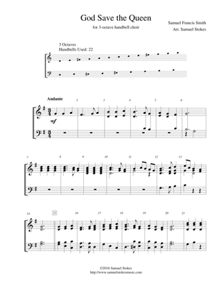 God Save the Queen - for 3-octave handbell choir