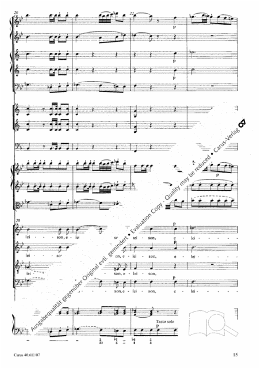 Missa solemnis in B Missa solemnis in B 4-Part scores gallery preview page 16