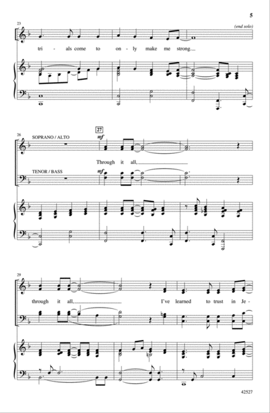 Trusting Through It All 4-Part scores gallery preview page 4