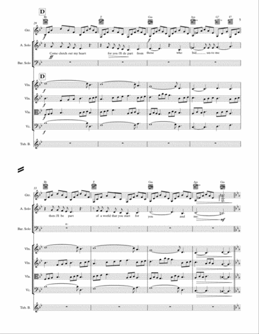 Come Clutch Out My Heart Come Clutch Out My Heart Chamber Orchestra scores gallery preview page 5