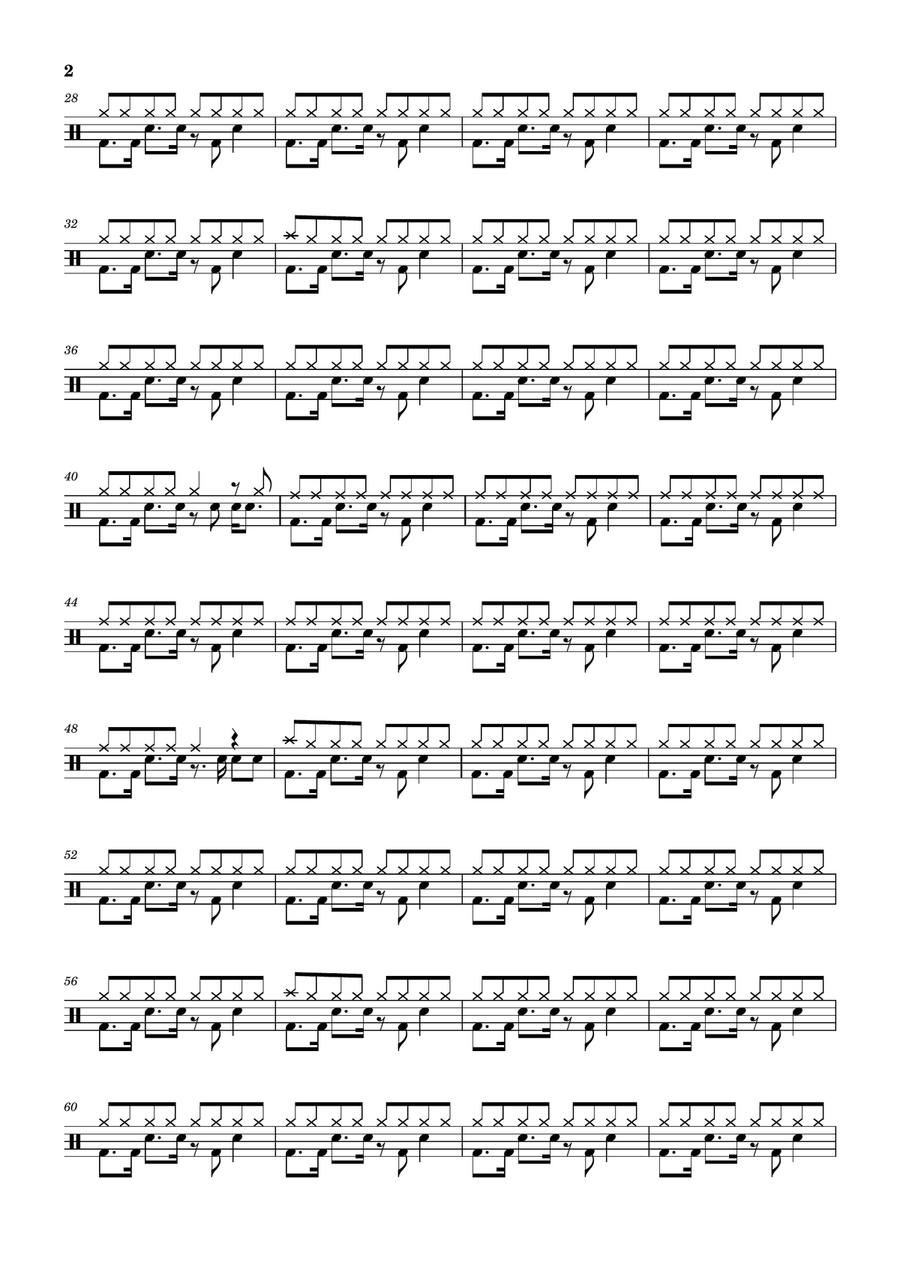 Front Row Drum Set scores gallery preview page 2