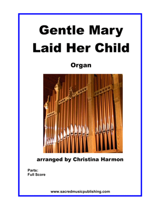 Book cover for Gentle Mary Laid Her Child - Organ