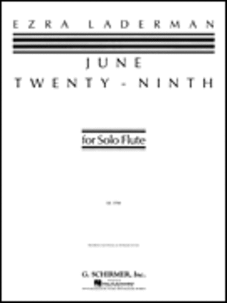 June Twenty-Ninth Flute Solo scores gallery preview page 1
