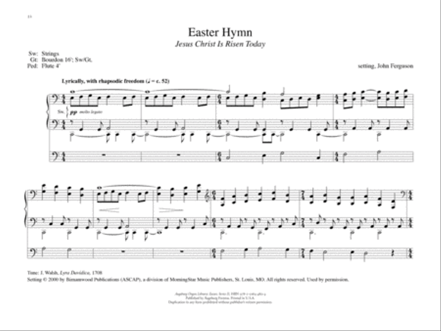 Augsburg Organ Library Series 2: Easter Organ scores gallery preview page 6