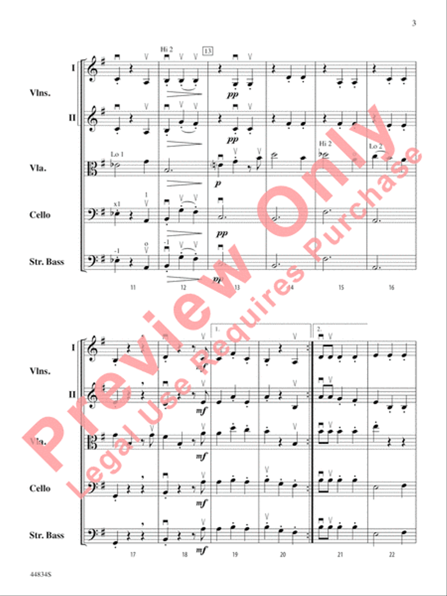 Masquerade Masquerade String Orchestra scores gallery preview page 4