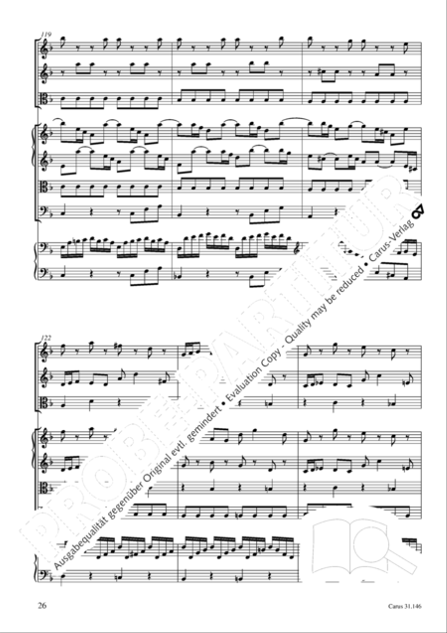 Through bitter tribulation we enter into God's kingdom (Wir mussen durch viel Trubsal in das Reich Gottes eingehen) 4-Part scores gallery preview page 27