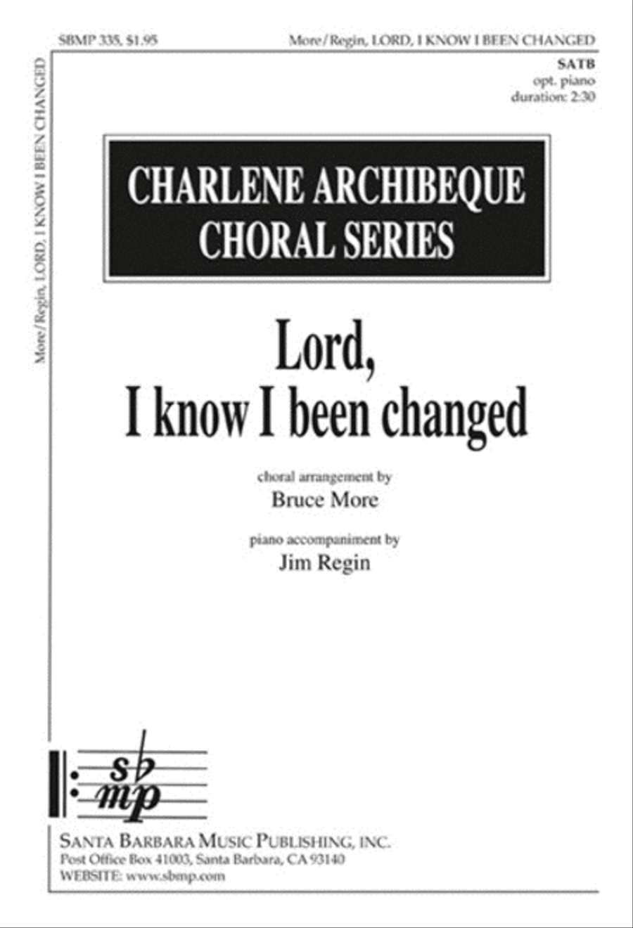 Lord, I Know I Been Changed - SATB Octavo 4-Part scores gallery preview page 1