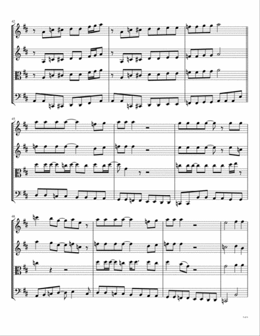Lady Madonna String Quartet scores gallery preview page 6