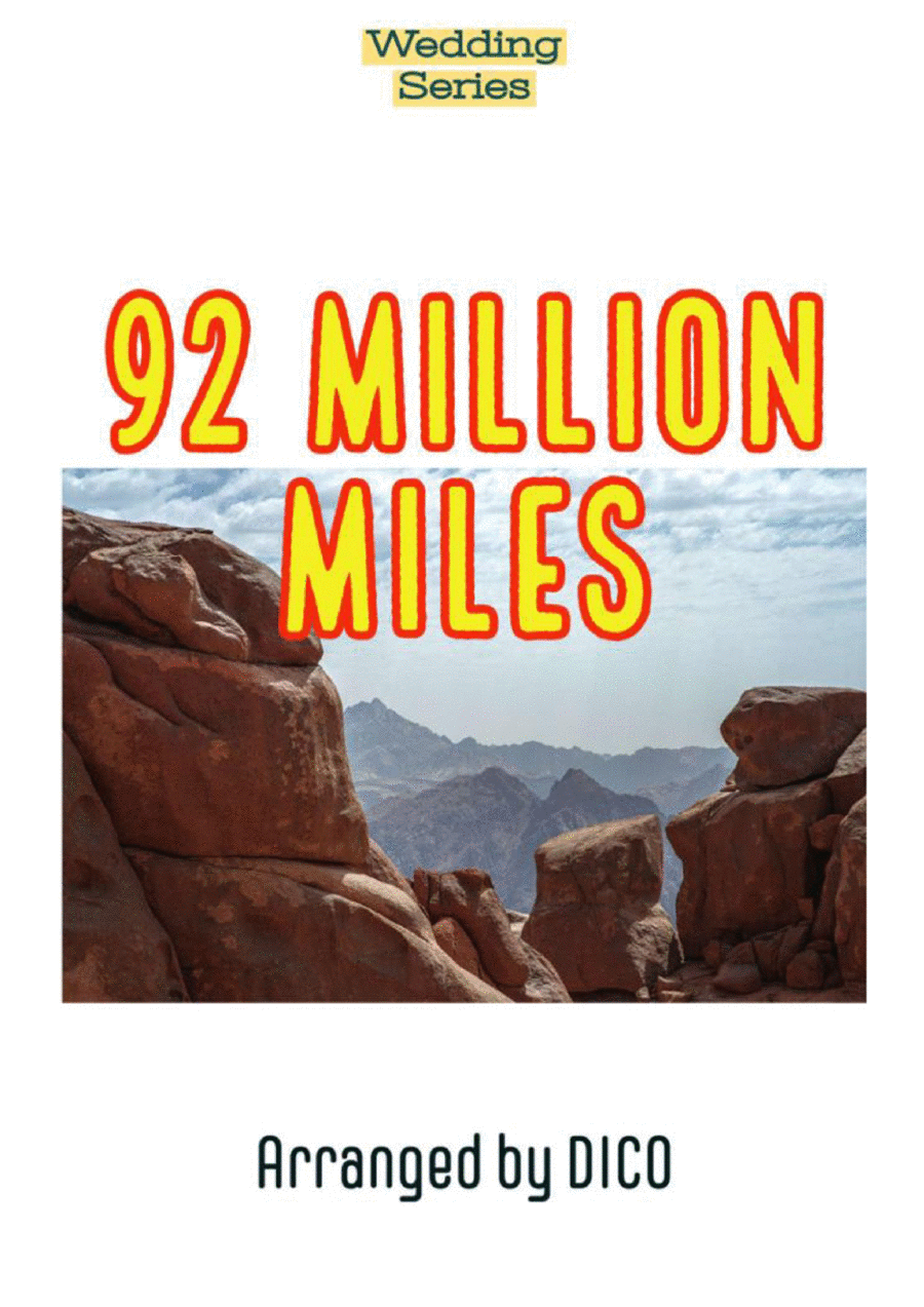 93 Million Miles Piano scores gallery preview page 1