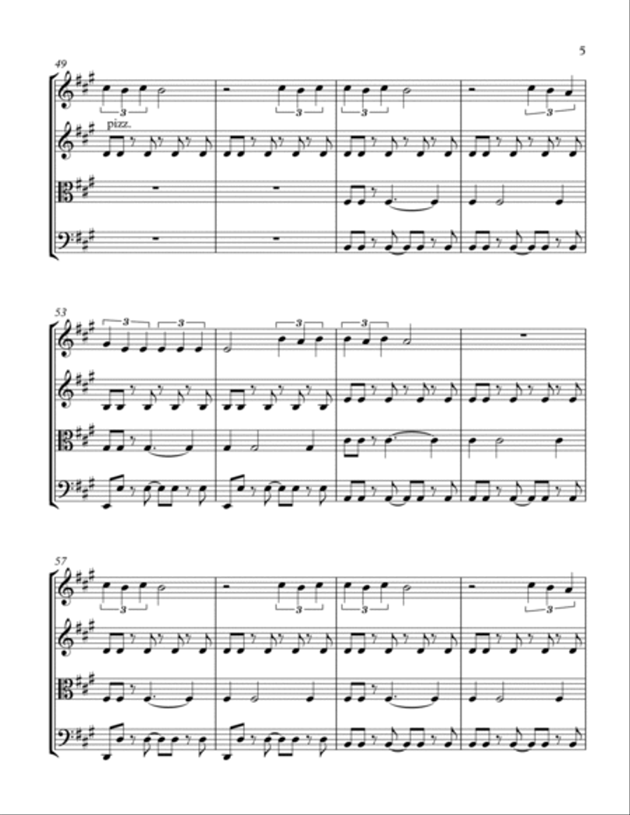 As It Was As It Was String Quartet scores gallery preview page 5