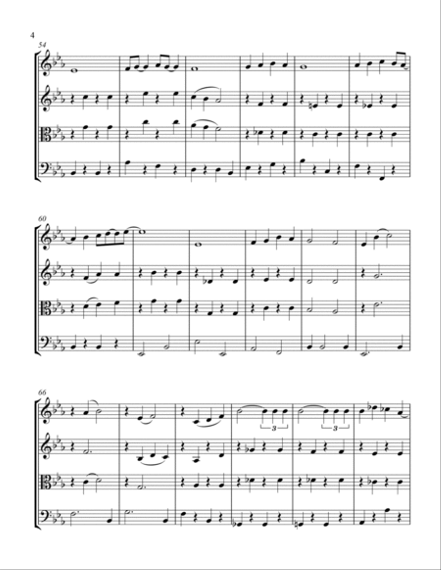 The Way You Look Tonight String Quartet scores gallery preview page 4