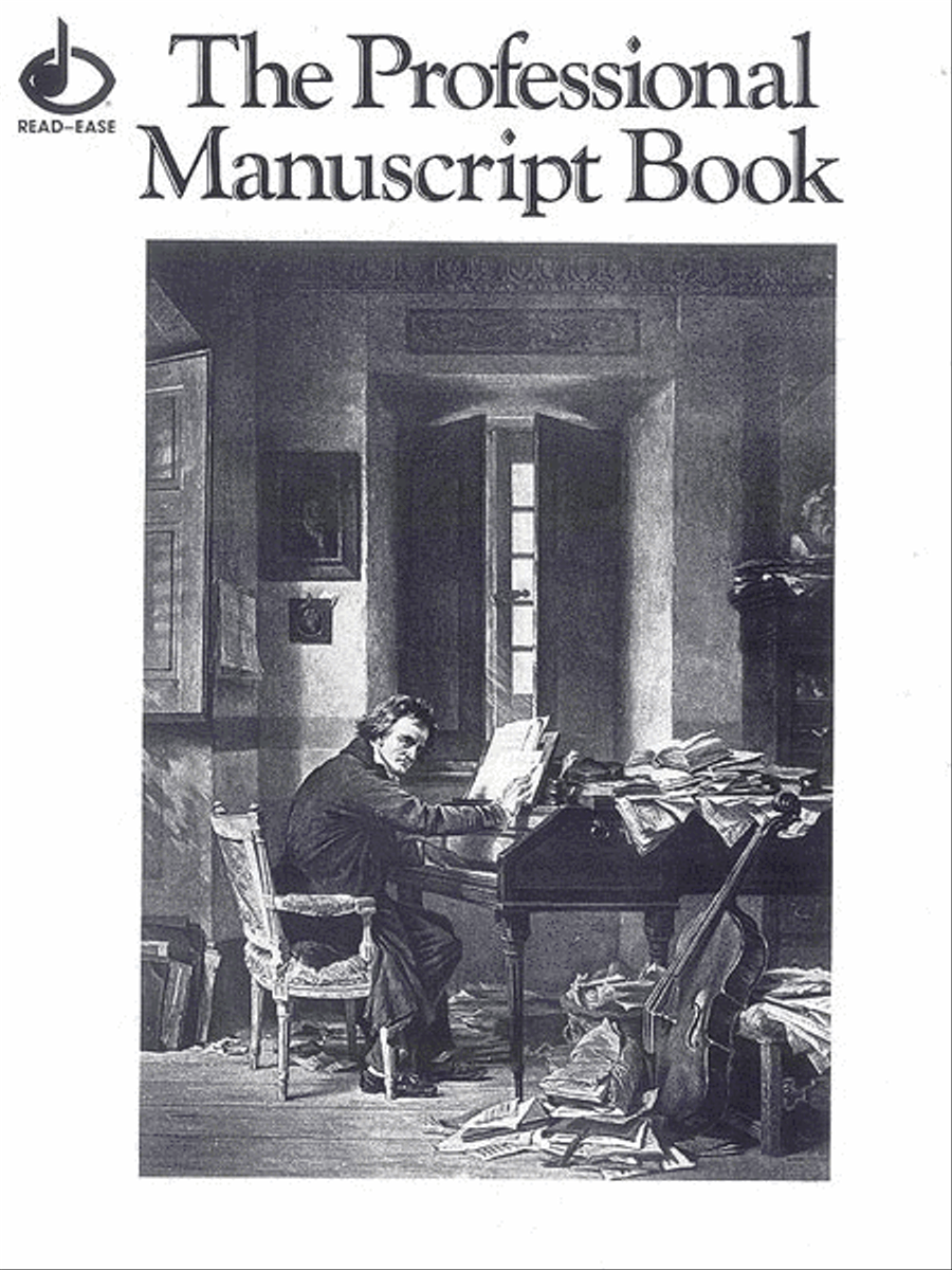12 Stave Professional Manuscript Book Staff Paper scores gallery preview page 1