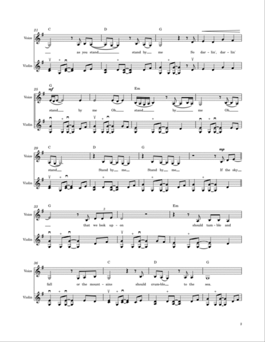 Stand By Me Stand By Me Piano scores gallery preview page 3