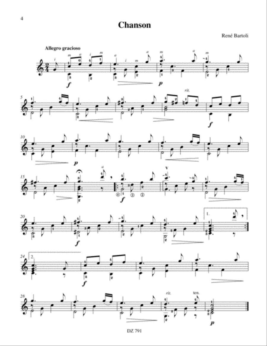 Réminiscences Classical Guitar scores gallery preview page 4