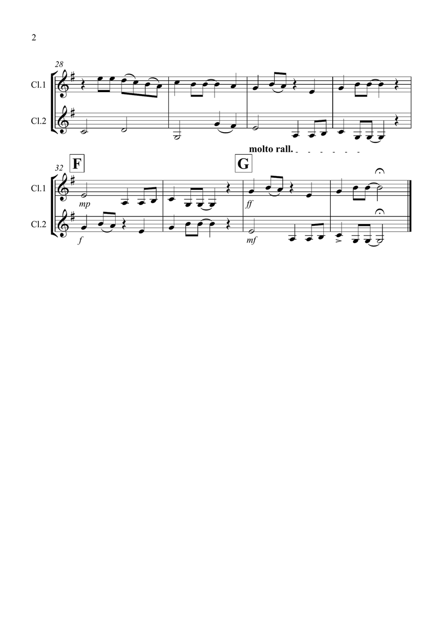 Yesterday Clarinet Solo scores gallery preview page 2