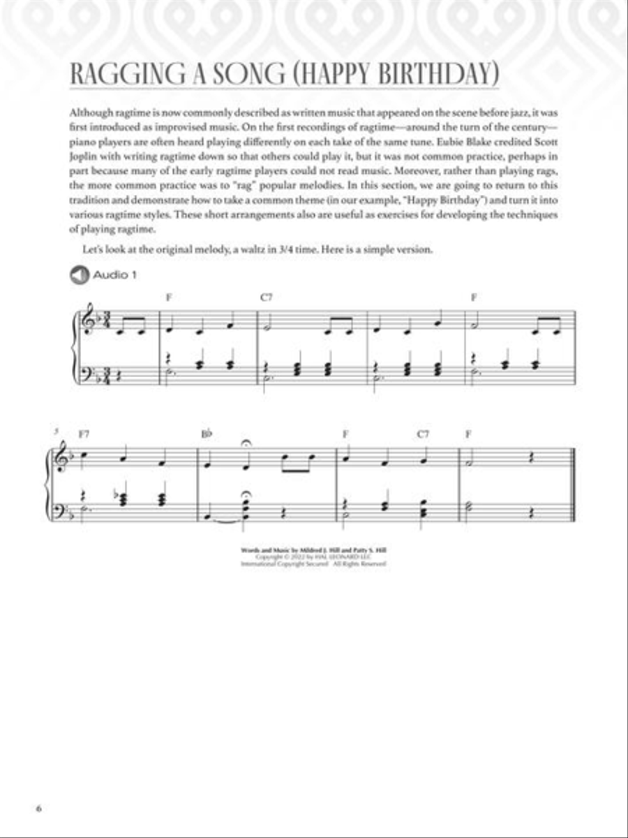 Ragtime Piano Piano Method scores gallery preview page 6