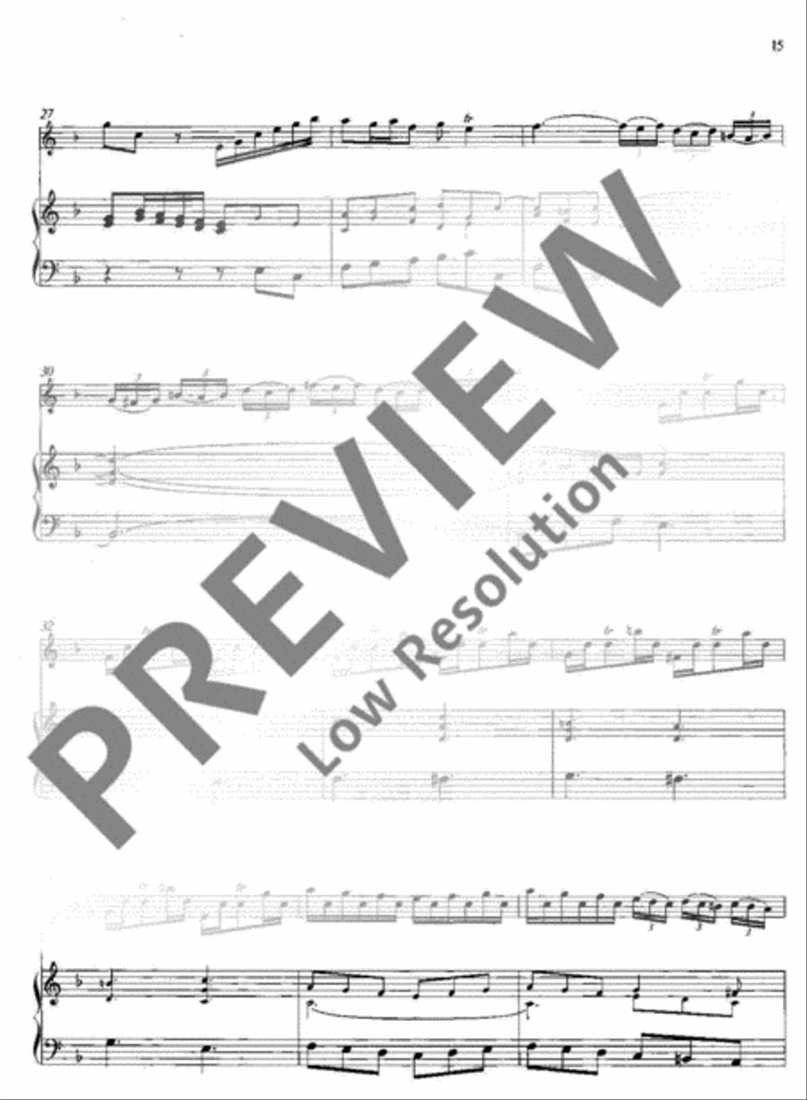 Concerto F major Soprano Recorder scores gallery preview page 18