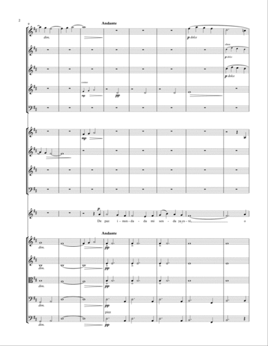 Alcancé Salvación (Estoy bien con mi Dios)-Is is well with my Soul Large Ensemble scores gallery preview page 2