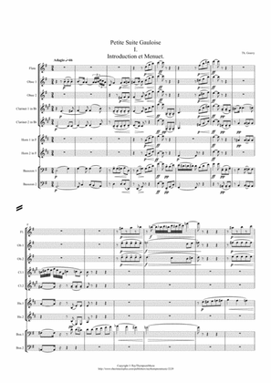 Gouvy: Petite Suite Gauloise Op.90 Mvt.I Introduction et Menuet - wind nonet