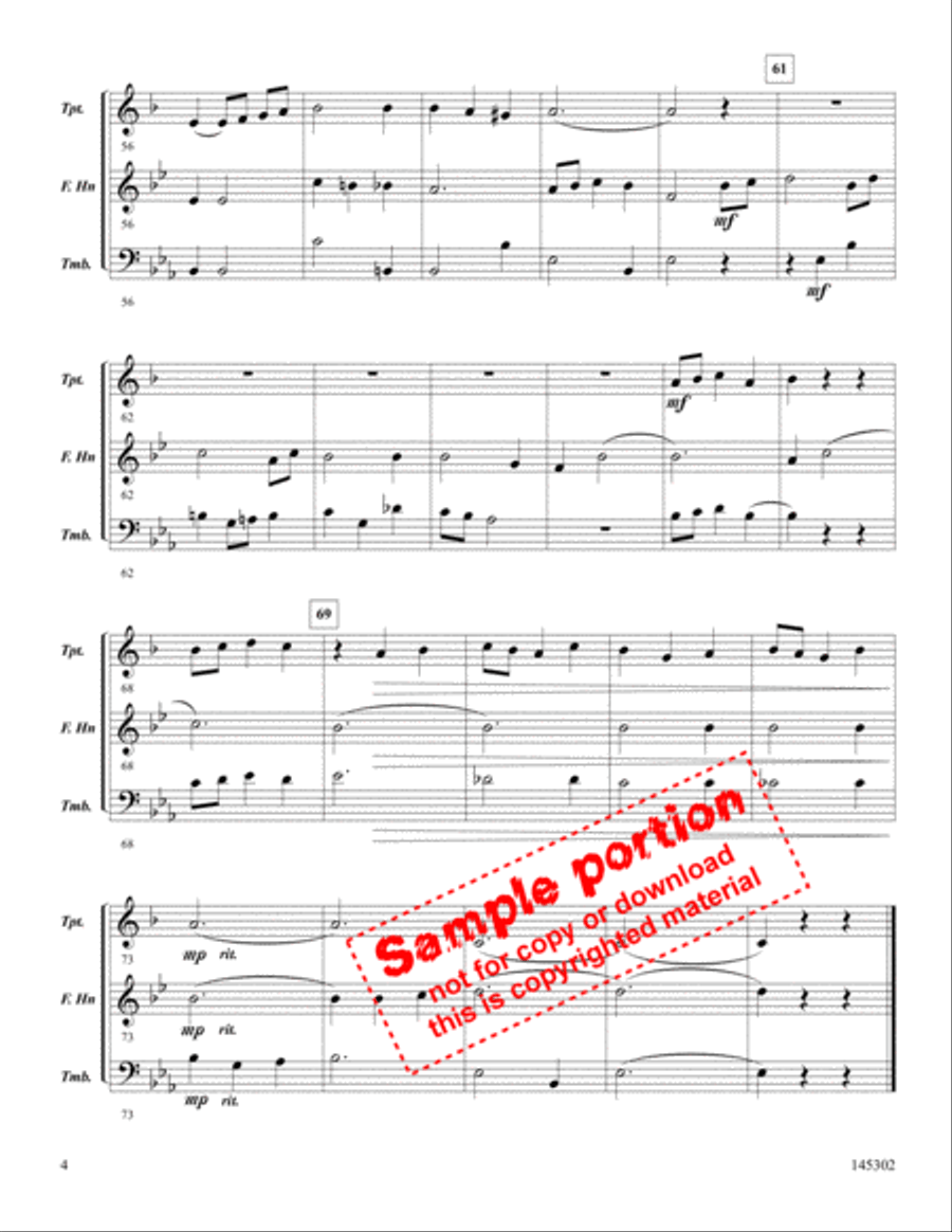 In The Garden In The Garden Brass Trio scores gallery preview page 4