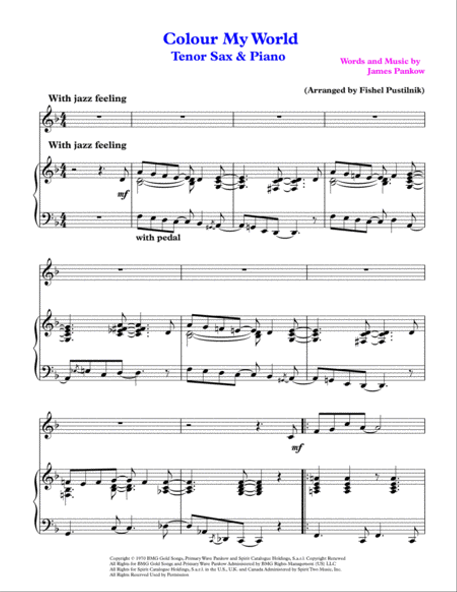 Colour My World Woodwind Duet scores gallery preview page 2