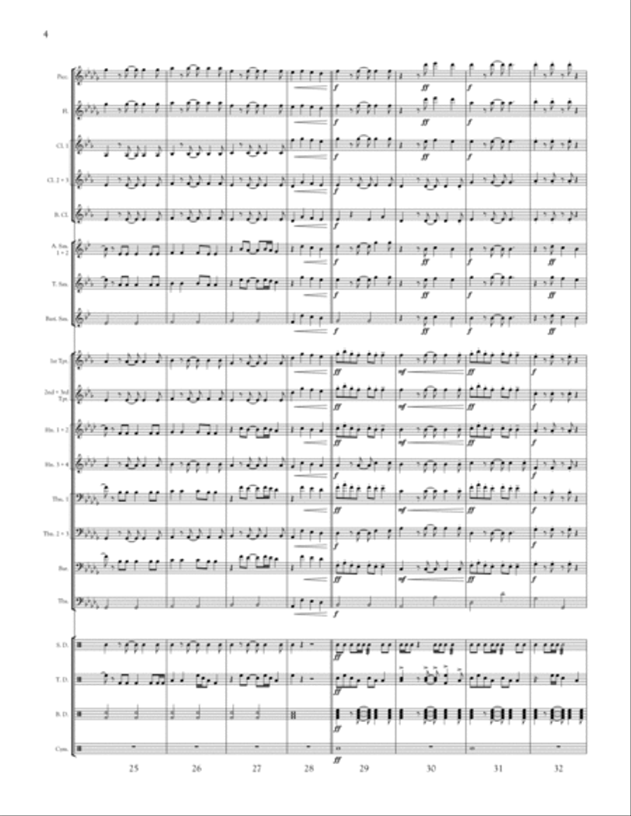 Stitches Stitches Marching Band scores gallery preview page 4