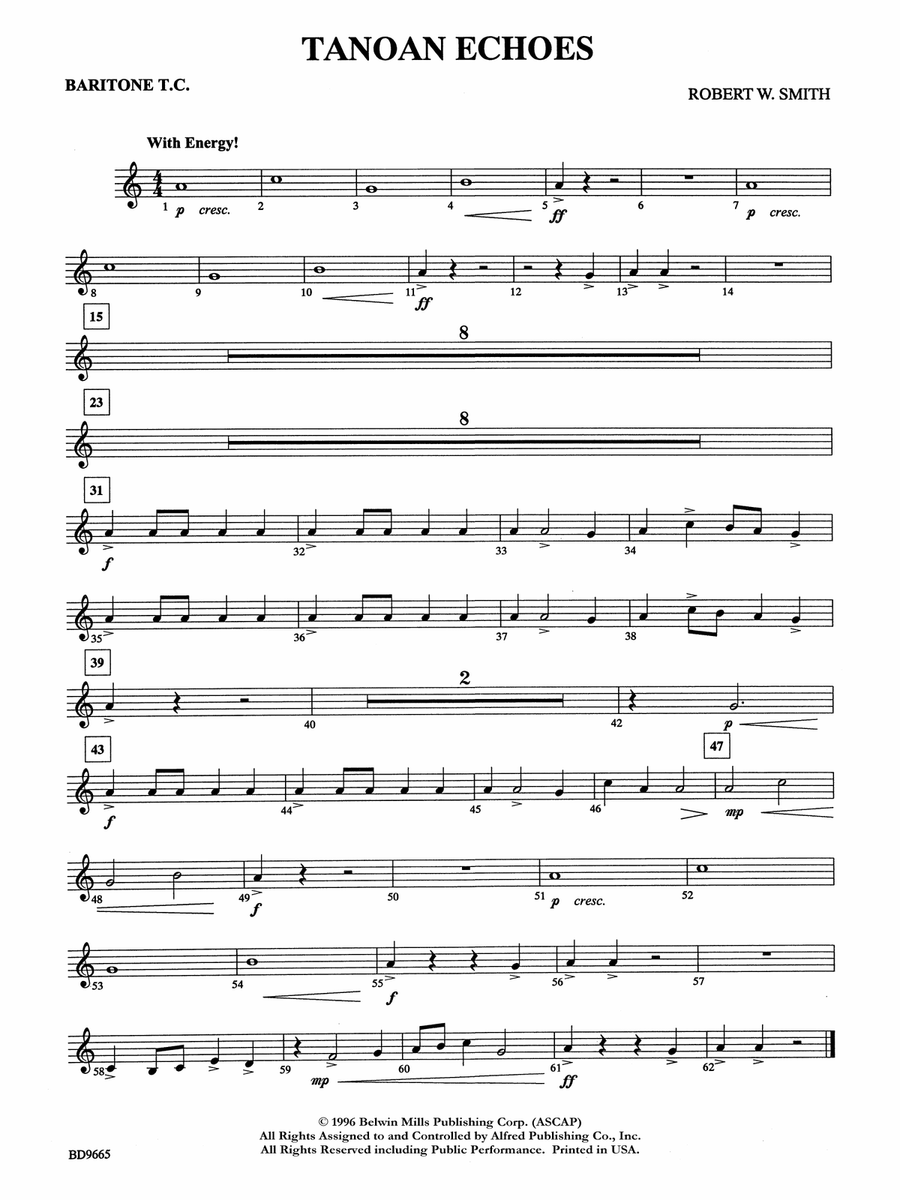 Tanoan Echoes: Baritone T.C.