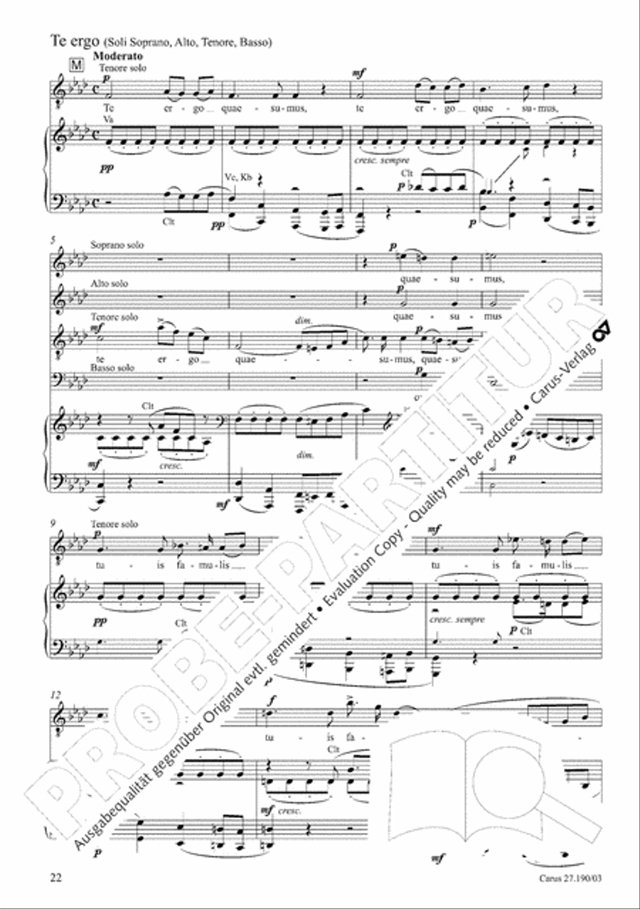 Te Deum 4-Part scores gallery preview page 23