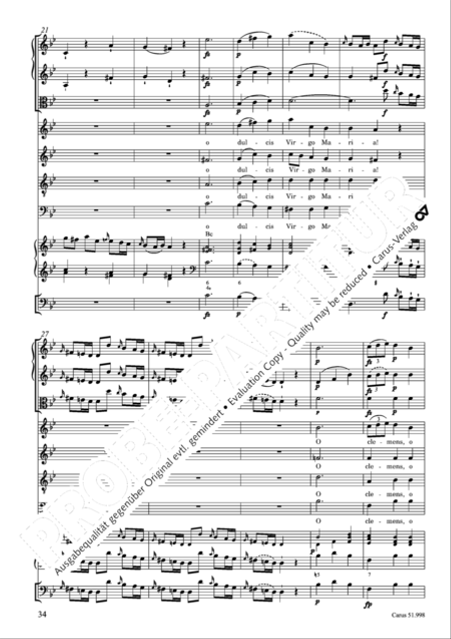Salve Regina in g Salve Regina in g 4-Part scores gallery preview page 35