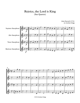 Book cover for Rejoice, the Lord is King (Sax Quartet)