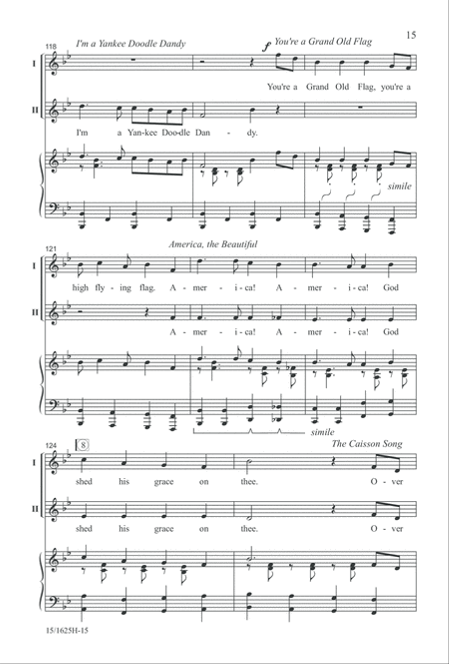 A Patriotic Salute A Patriotic Salute 2-Part scores gallery preview page 15