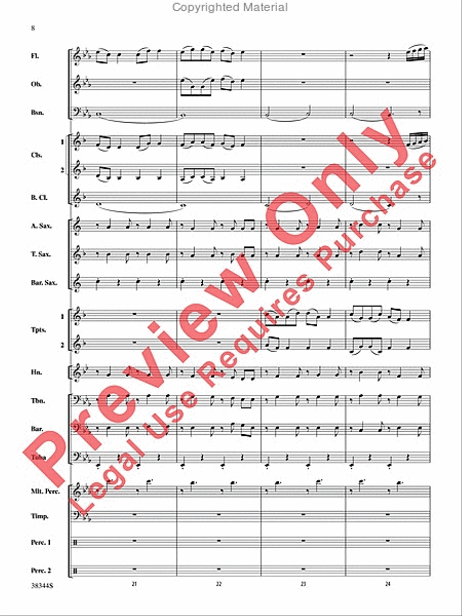 Armenian Dances, Part 1, Selections from Concert Band scores gallery preview page 9