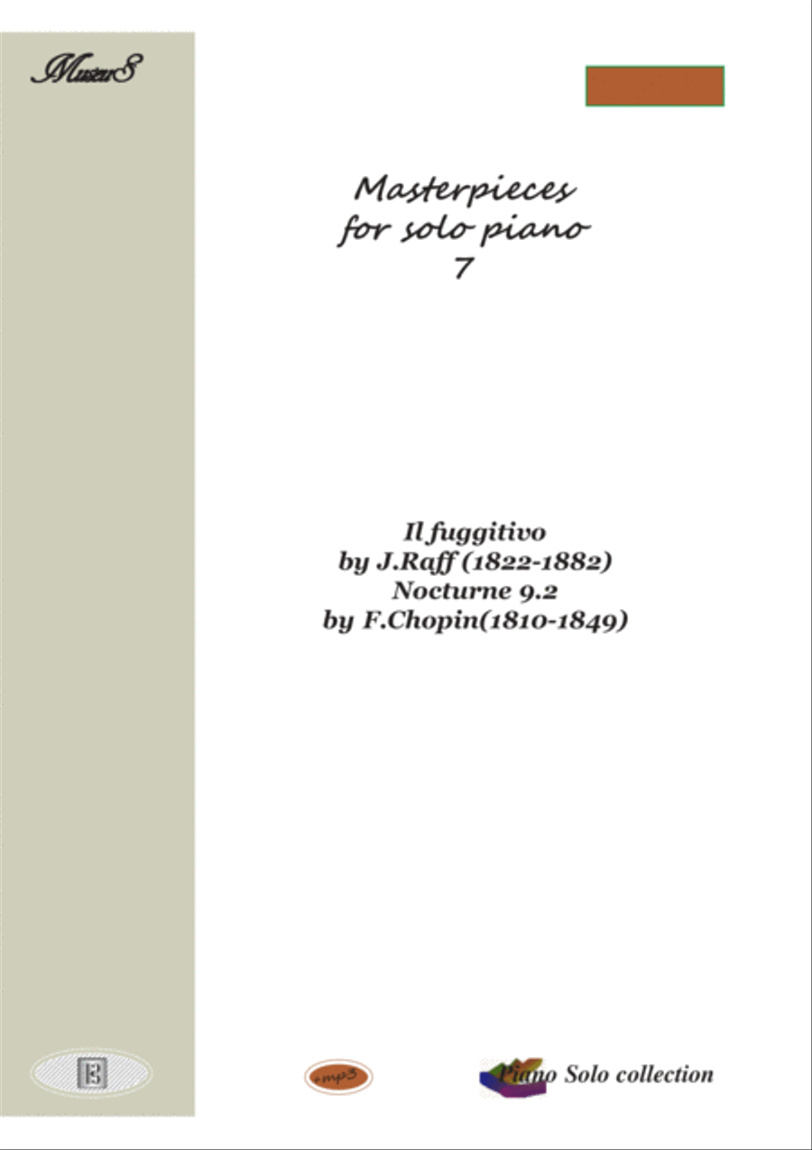 Masterpieces for solo piano 7 by J.Raff and F.Chopin Piano Solo scores gallery preview page 1