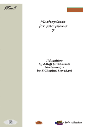 Book cover for Masterpieces for solo piano 7 by J.Raff and F.Chopin
