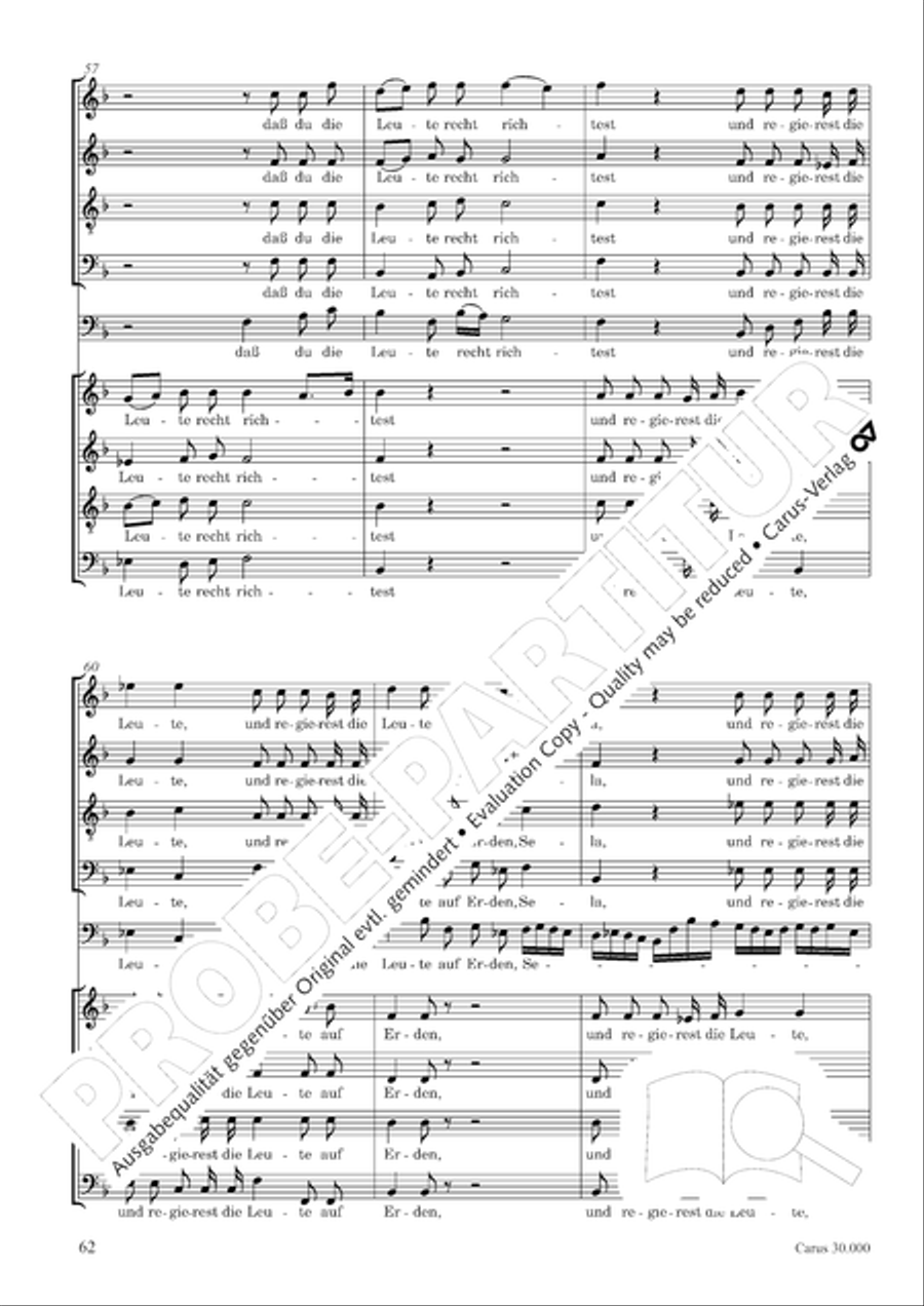J.L. Bach: The complete motets Choir scores gallery preview page 69
