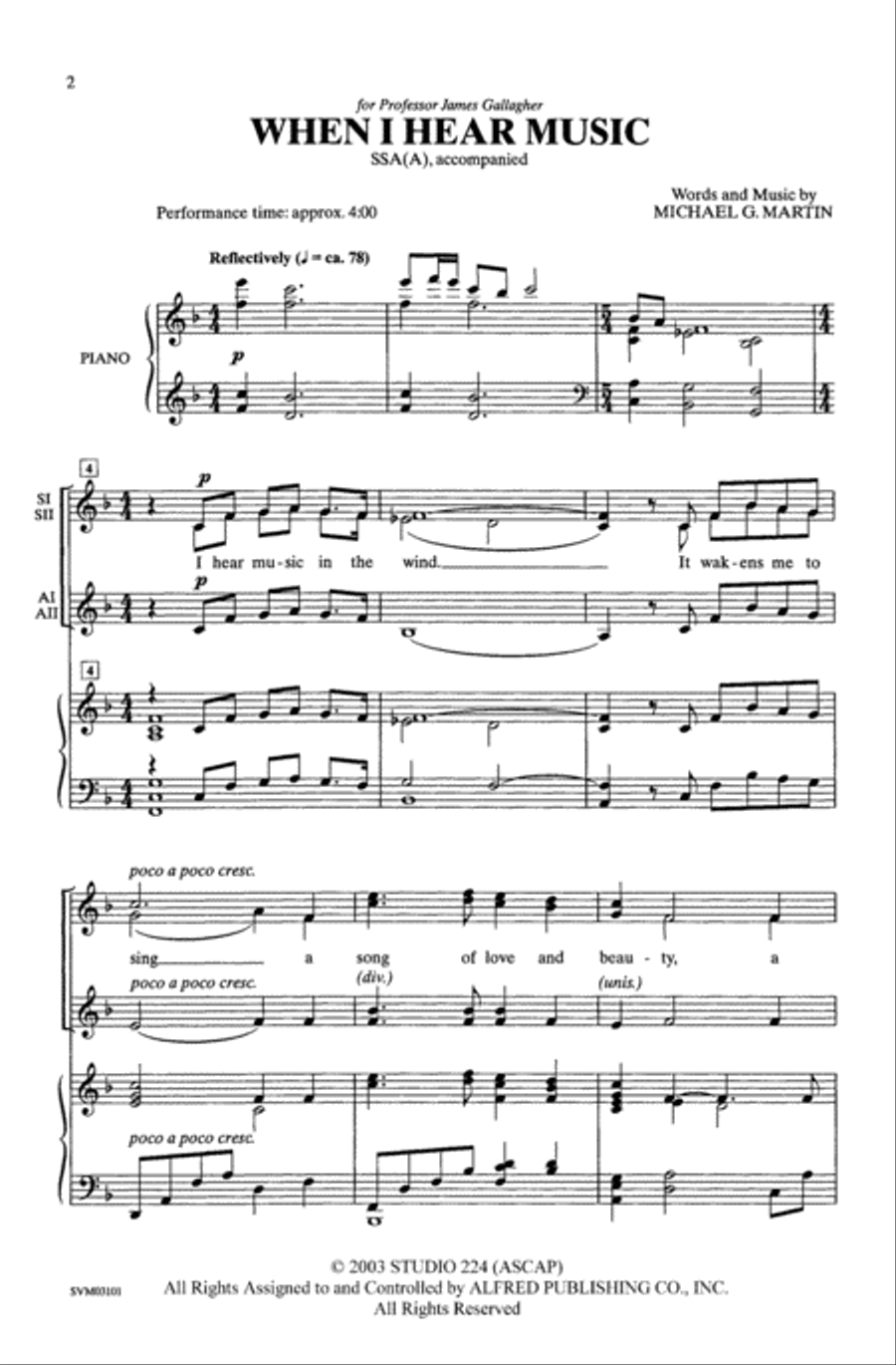When I Hear Music Women's Choir scores gallery preview page 2