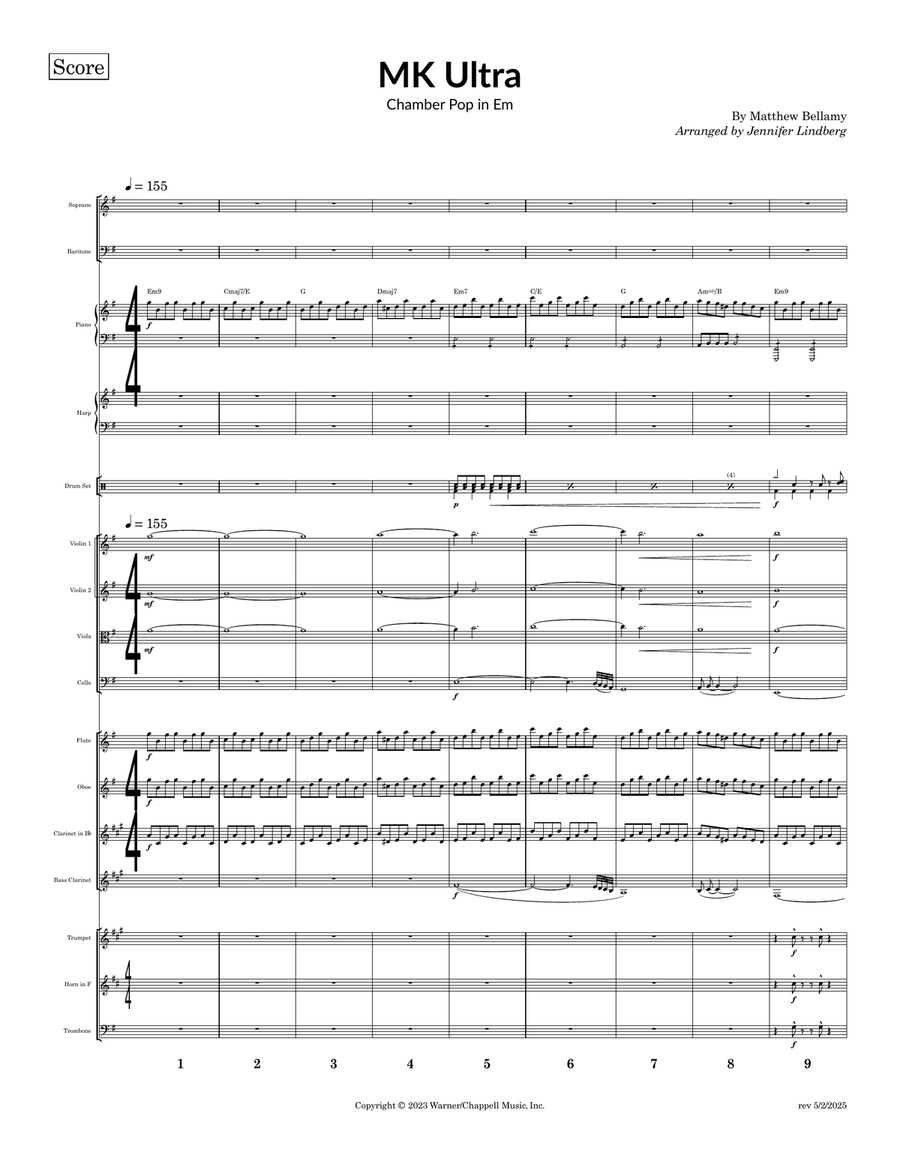 Mk Ultra Large Ensemble scores gallery preview page 1